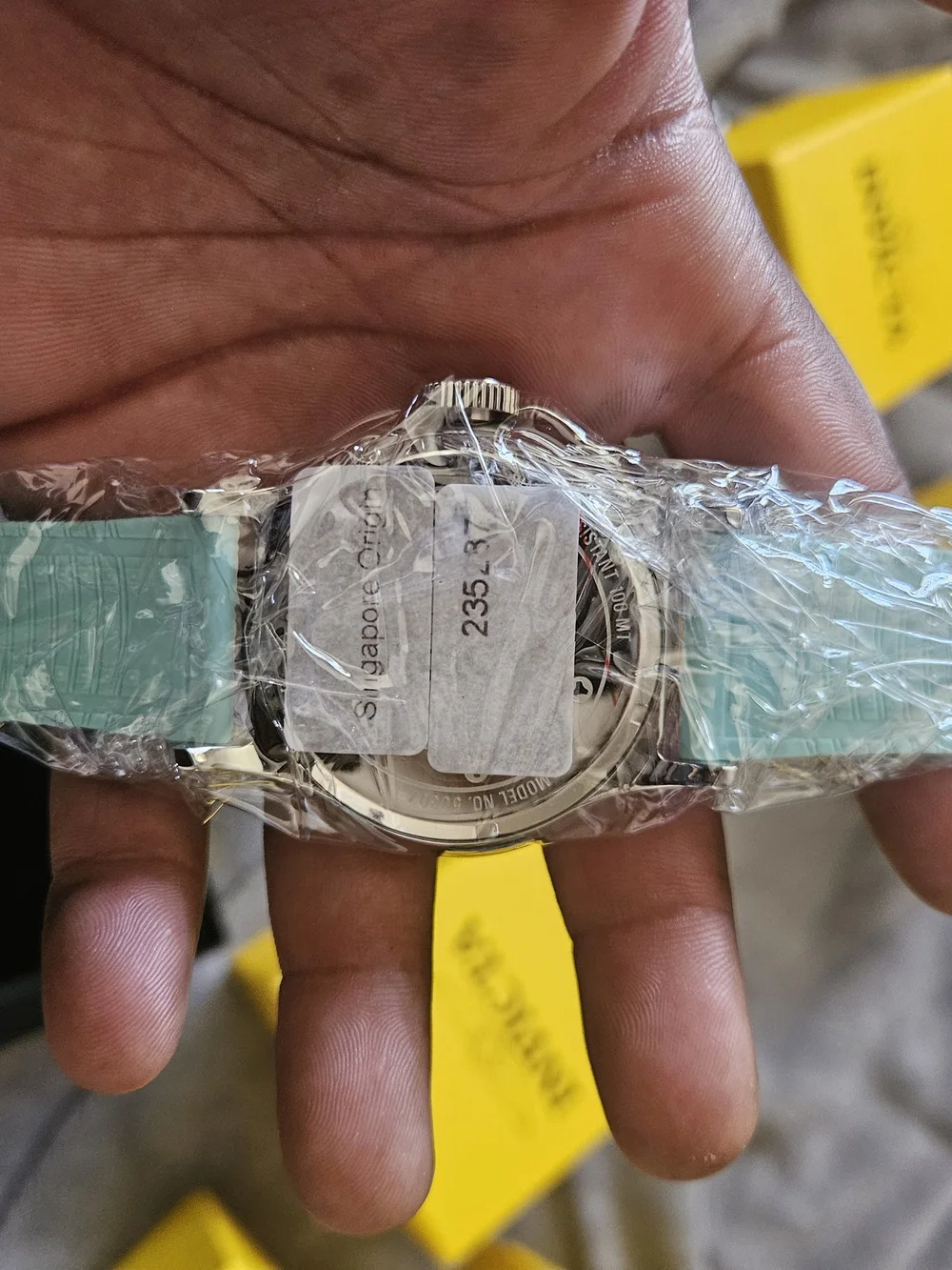 Invicta Silver Watch with Mint Green Dial 48mm